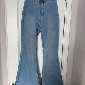 Classic Blue Flared Women Jeans